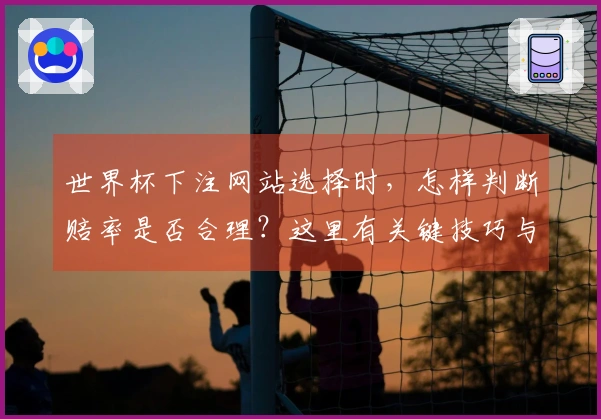 世界杯下注网站选择时,怎样判断赔率是否合理?这里有关键技巧与实战案例分析